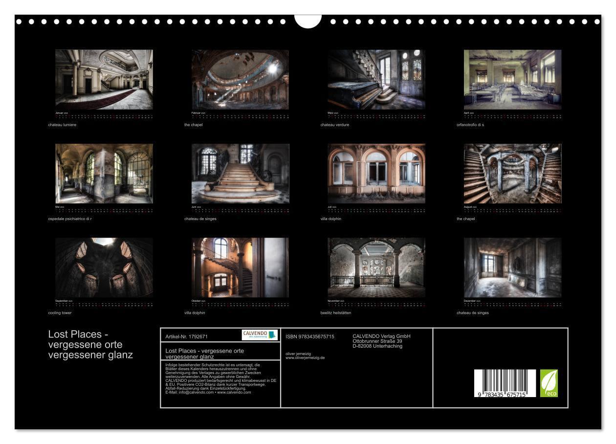 Bild: 9783435675715 | Lost Places - vergessene orte vergessener glanz (Wandkalender 2025...