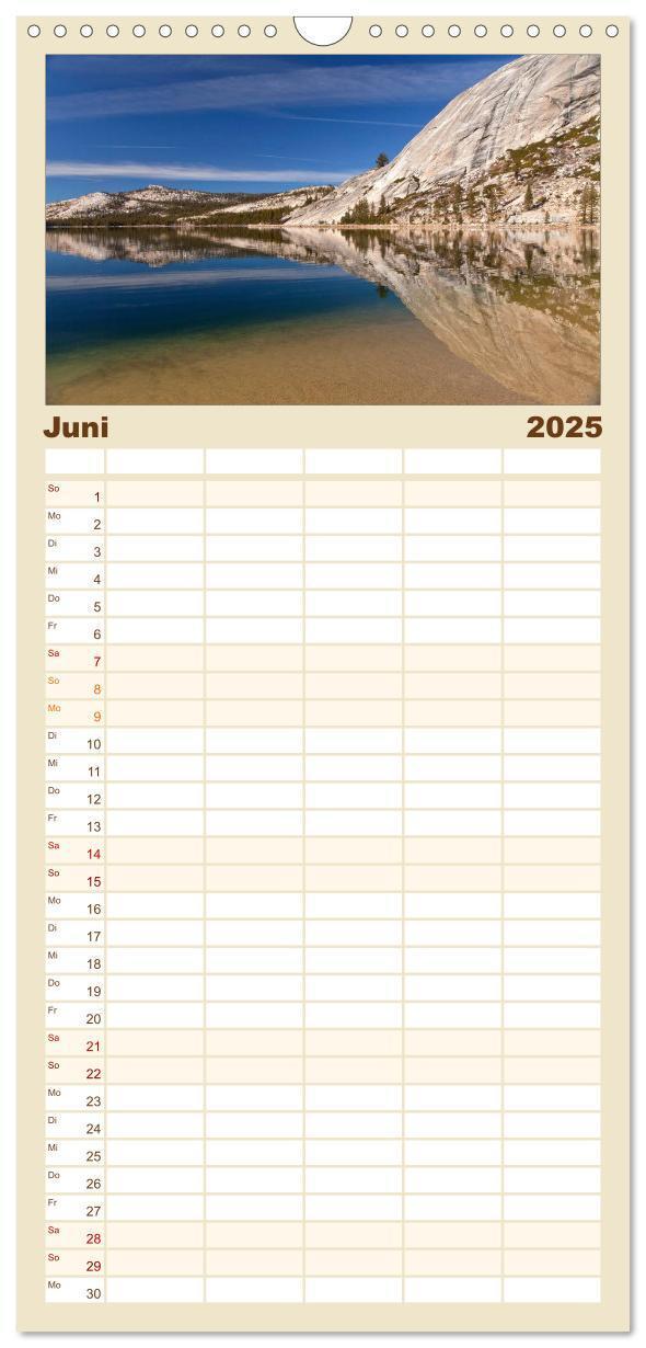 Bild: 9783457126622 | Familienplaner 2025 - Kalifornien USA mit 5 Spalten (Wandkalender,...