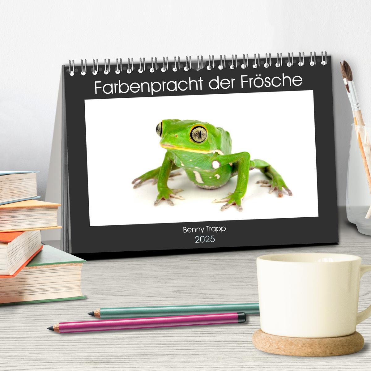 Bild: 9783435397921 | Farbenpracht der Frösche (Tischkalender 2025 DIN A5 quer), CALVENDO...