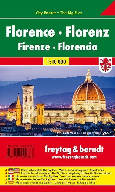 Cover: 9783707909883 | Freytag &amp; Berndt Stadtplan Florenz. Florence. Firenze; Florencia;...