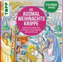 Cover: 9783735880598 | Colorful Christmas - Die Ausmal-Weihnachtskrippe (Adventskalender)