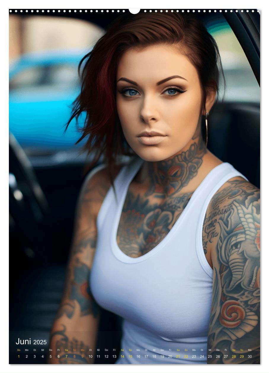 Bild: 9783435852796 | Tattoo Schönheiten - zwölf Monate, zwölf Frauen und jede Menge...