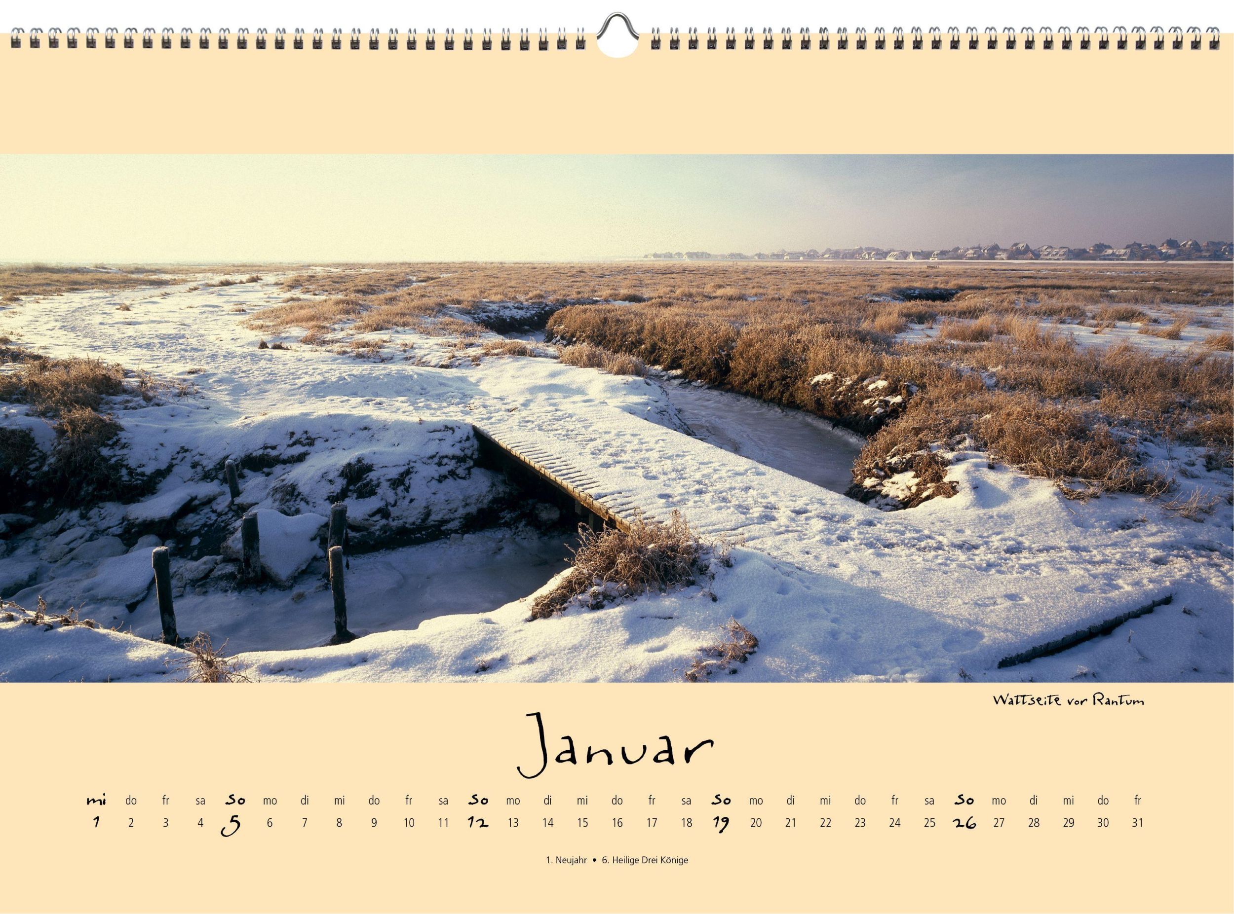 Bild: 9783944498614 | Sylt-die Insel 2025 Panoramakalender | Gernot Westendorf | Kalender