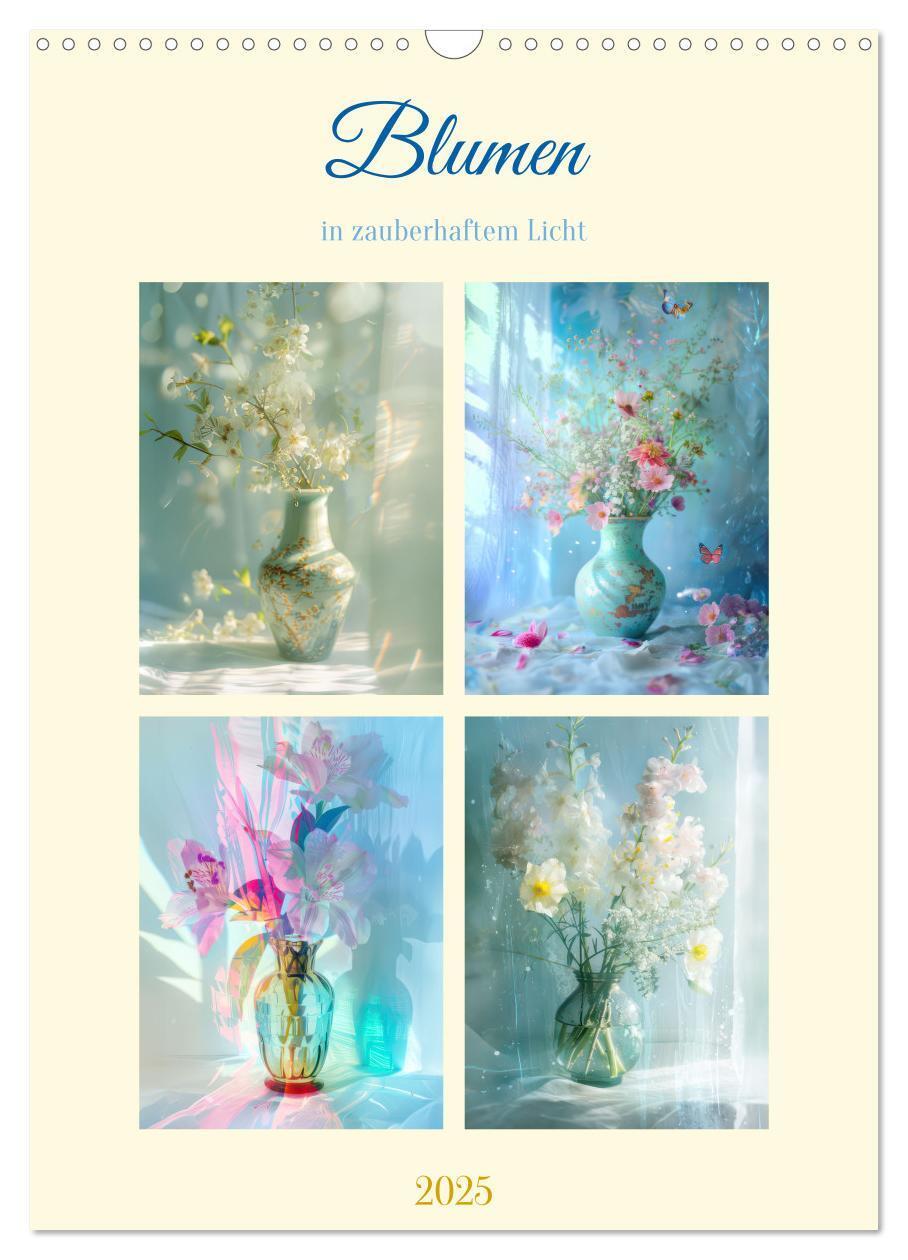 Cover: 9783383809217 | Blumen in zauberhaftem Licht (Wandkalender 2025 DIN A3 hoch),...