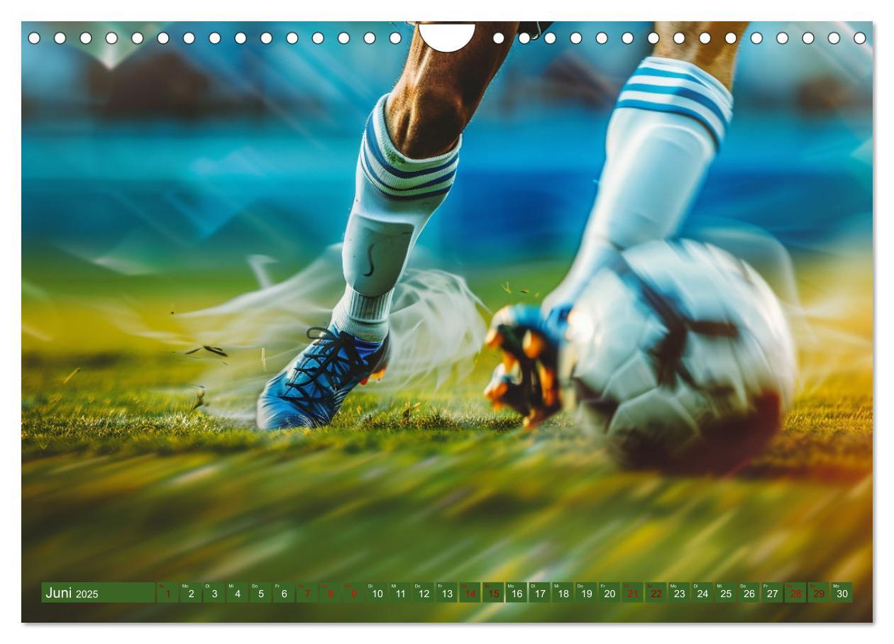 Bild: 9783457138182 | Fußball - Dynamik am Ball (Wandkalender 2025 DIN A4 quer), CALVENDO...