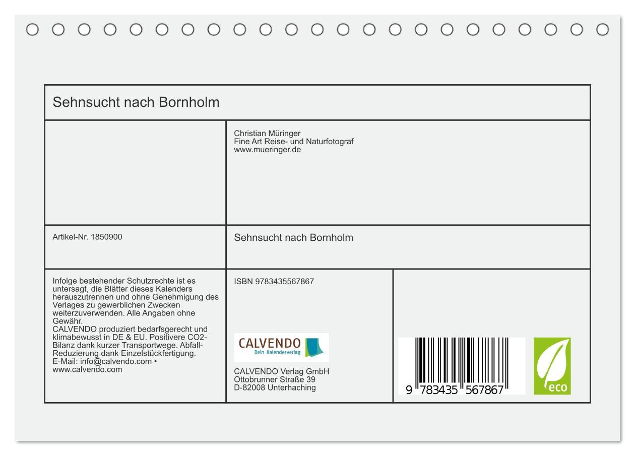 Bild: 9783435567867 | Sehnsucht nach Bornholm (Tischkalender 2025 DIN A5 quer), CALVENDO...