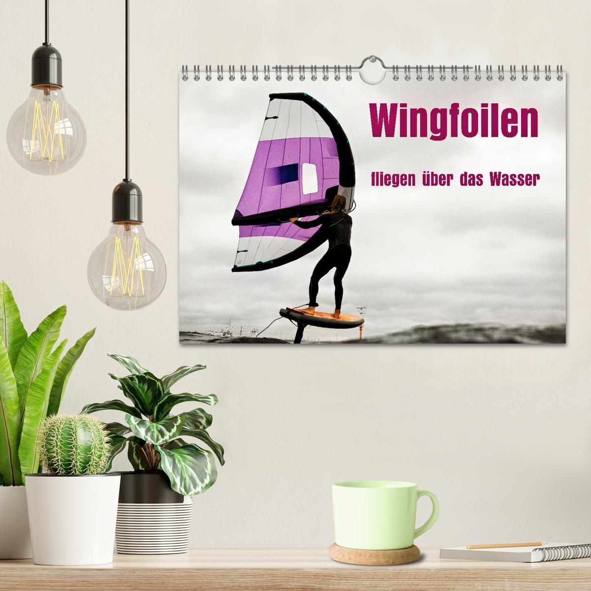 Bild: 9783457209622 | Wingfoilen - fliegen über das Wasser (Wandkalender 2025 DIN A4...