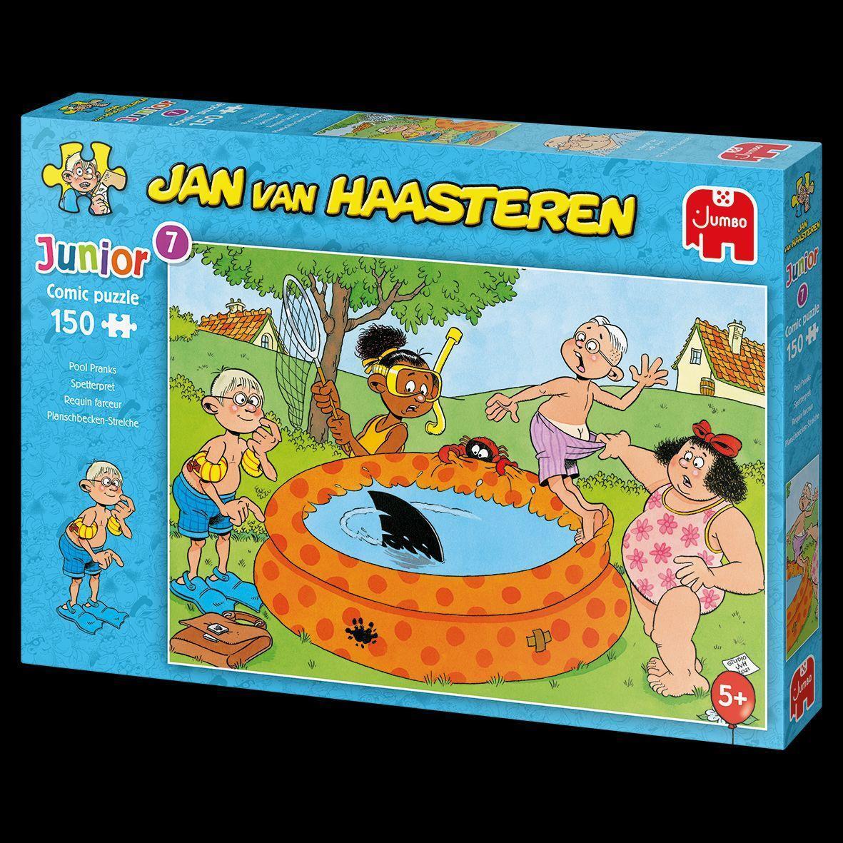 Bild: 8710126200780 | Jan van Haasteren Junior - Streiche im Pool - 150 Teile | Spiel | 2022