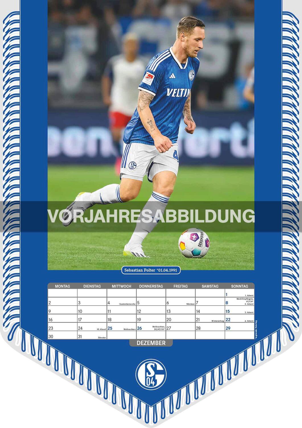 Bild: 4002725994462 | FC Schalke 04 2025 - Bannerkalender - Fan-Kalender -...