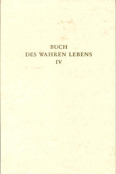 Cover: 9783876672298 | Buch des Wahren Lebens 4 | Buch | - 20 | Deutsch | 1995 | Reichl, O.