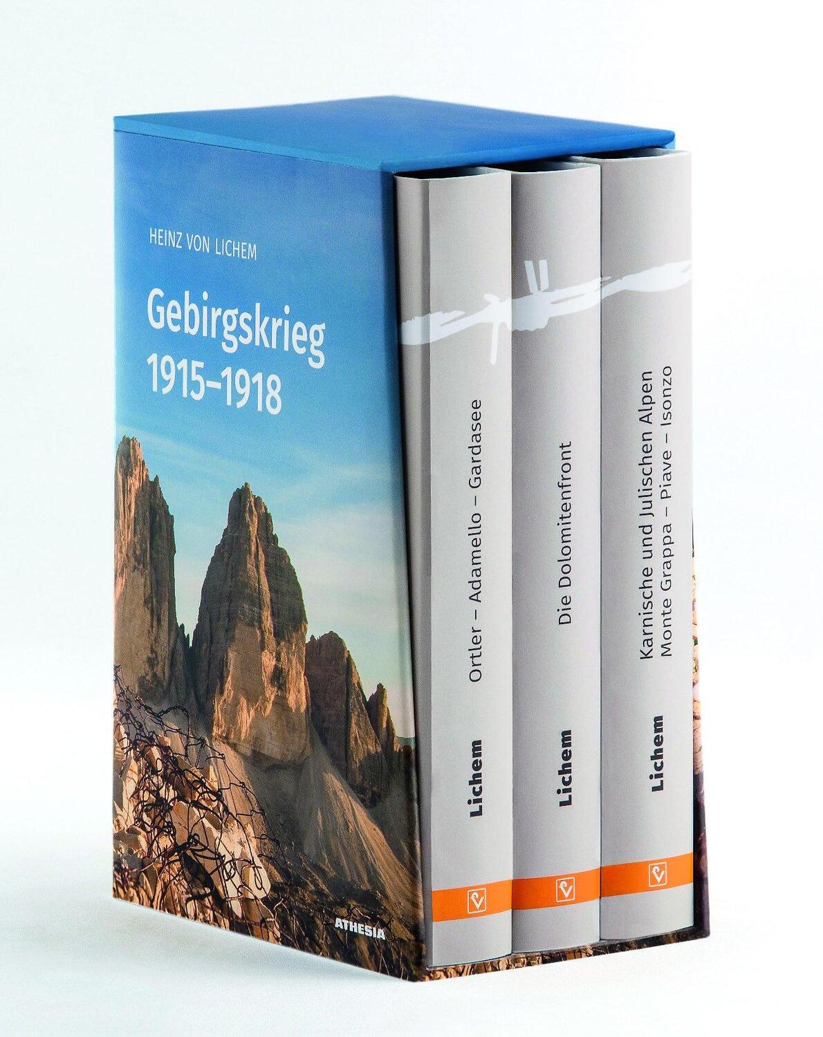 Cover: 9788868393380 | Gebirgskrieg 1915-1918 | 3 Bände im Schuber | Heinz von Lichem | Buch