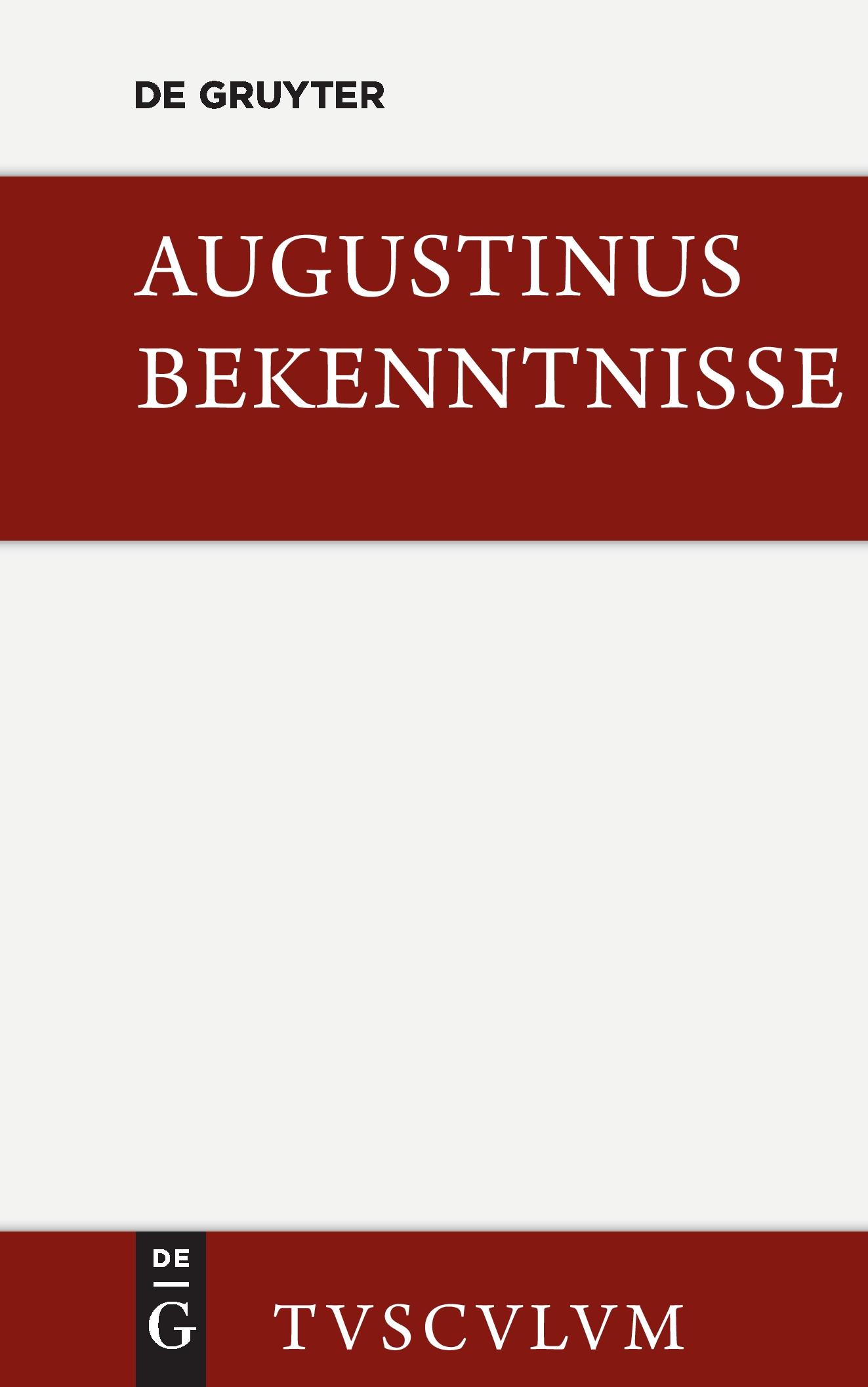 Cover: 9783050054377 | Bekenntnisse / Confessiones | Lateinisch - Deutsch | Augustinus | Buch