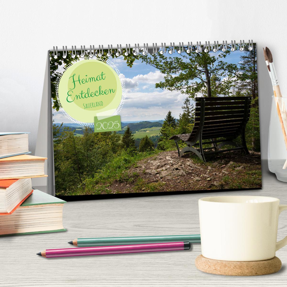 Bild: 9783383897573 | Heimat Entdecken: Sauerland (Tischkalender 2025 DIN A5 quer),...