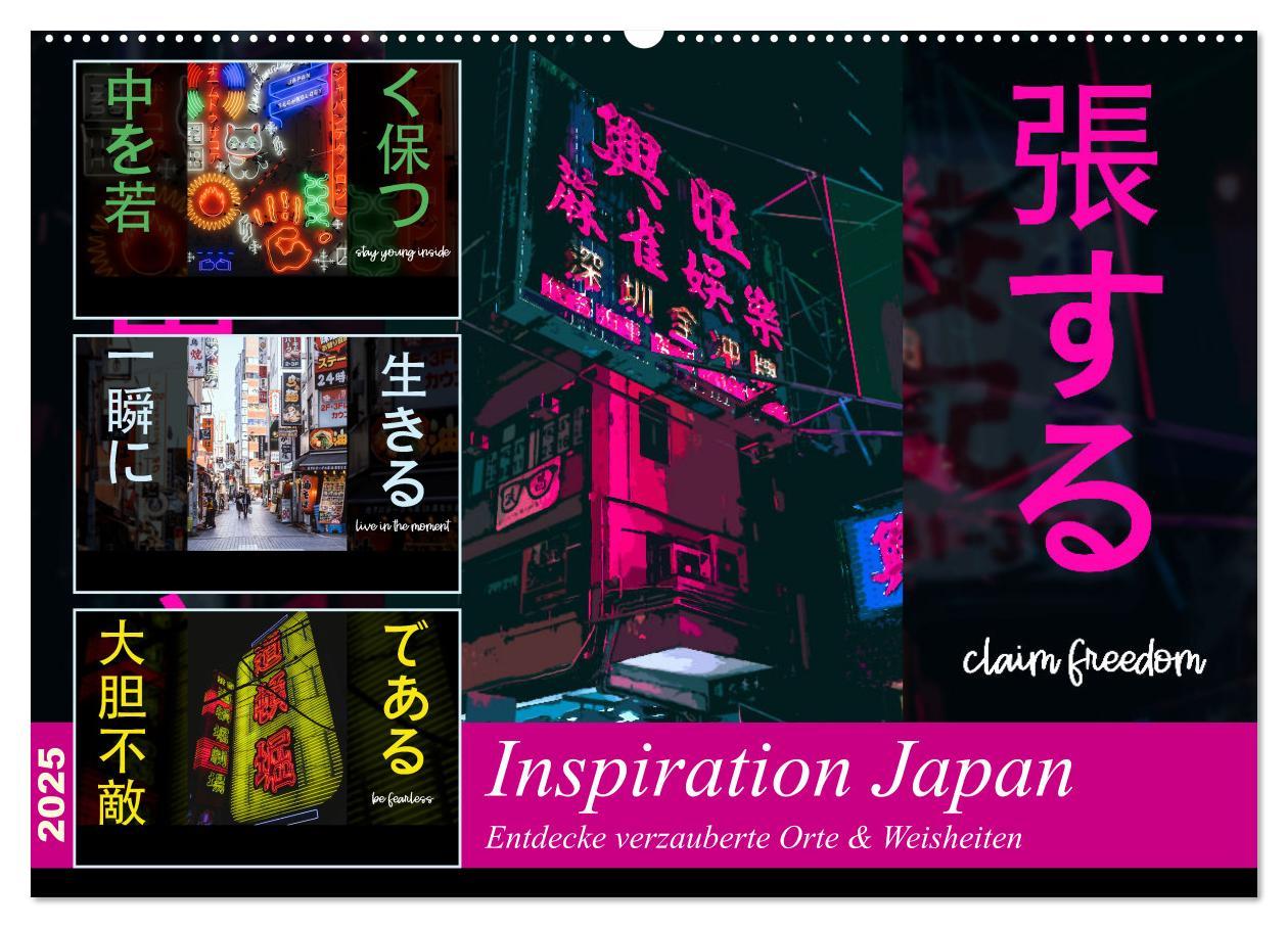 Cover: 9783435086030 | Inspiration Japan (Wandkalender 2025 DIN A2 quer), CALVENDO...