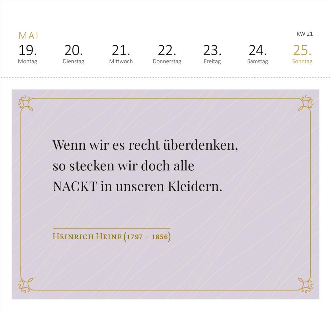 Bild: 4014489132875 | Postkartenkalender Der Literaturkalender 2025 | Kalender | 108 S.