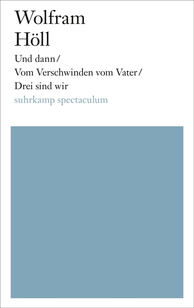 Cover: 9783518425671 | Und dann / Vom Verschwinden vom Vater / Drei sind wir | Wolfram Höll