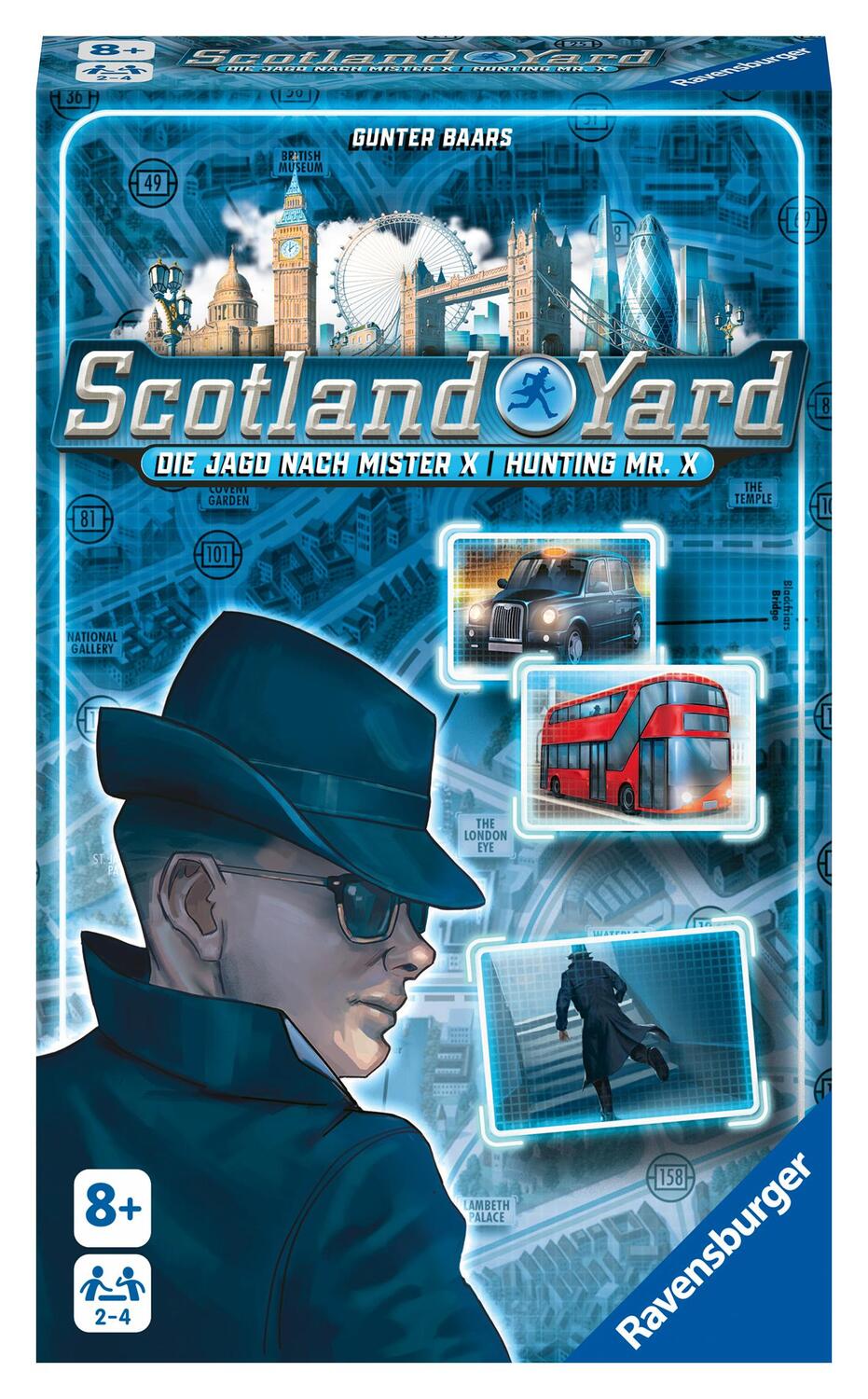 Cover: 4005556224517 | Ravensburger 22451 - Scotland Yard, Mitbringspiel für 2-4 Spieler,...