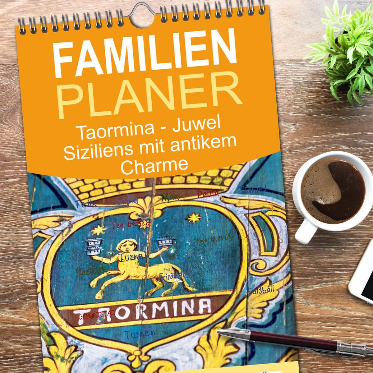 Bild: 9783457193396 | Familienplaner 2025 - Taormina - Juwel Siziliens mit antikem Charme...