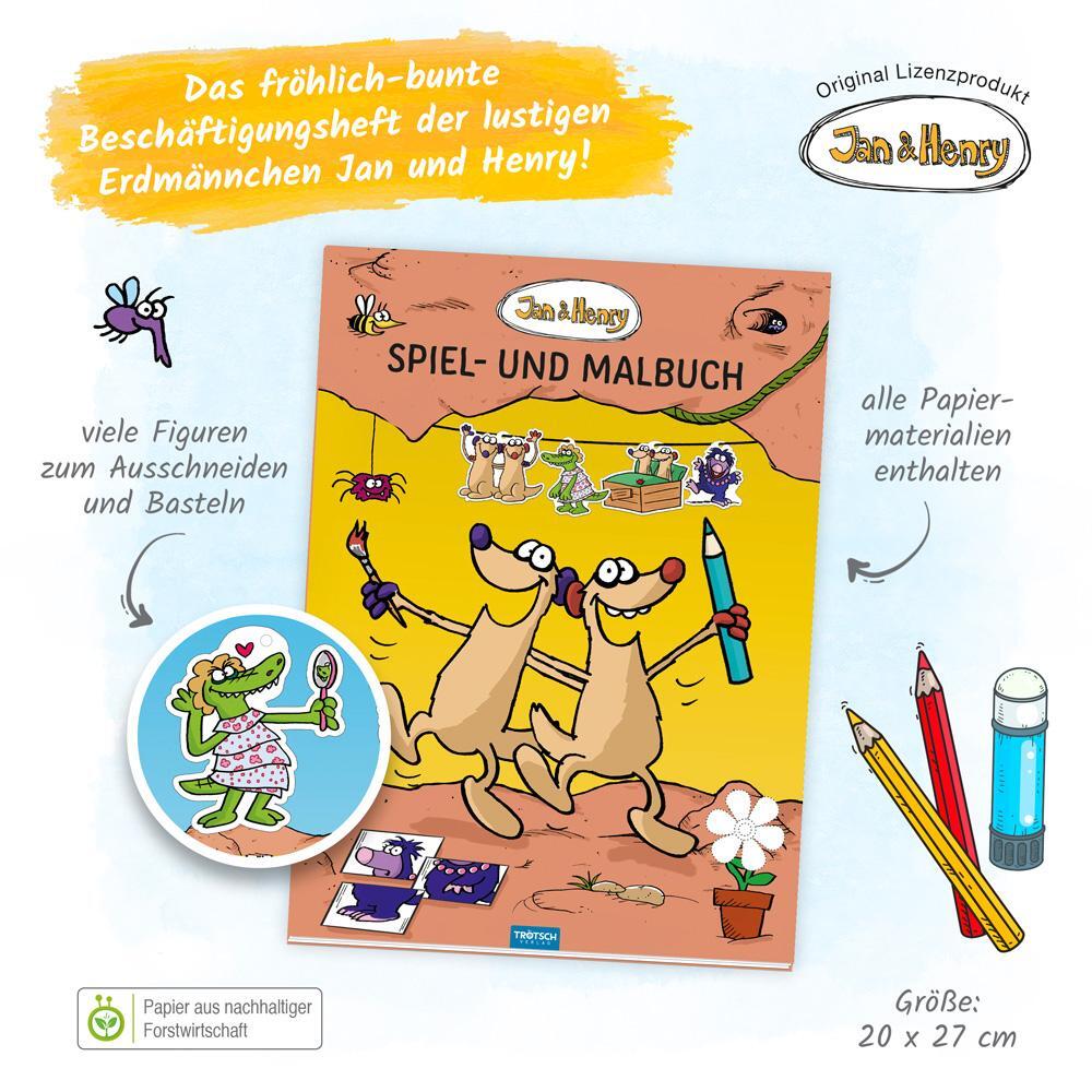 Bild: 9783988020901 | Trötsch Jan und Henry Spiel- und Malbuch | KG | Buch | 24 S. | Deutsch