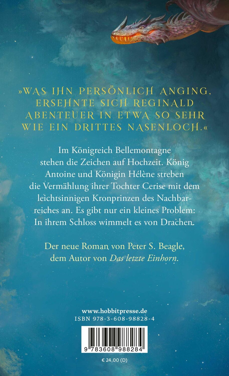 Rückseite: 9783608988284 | Ich fürchte, Ihr habt Drachen | Peter S. Beagle | Buch | 304 S. | 2024