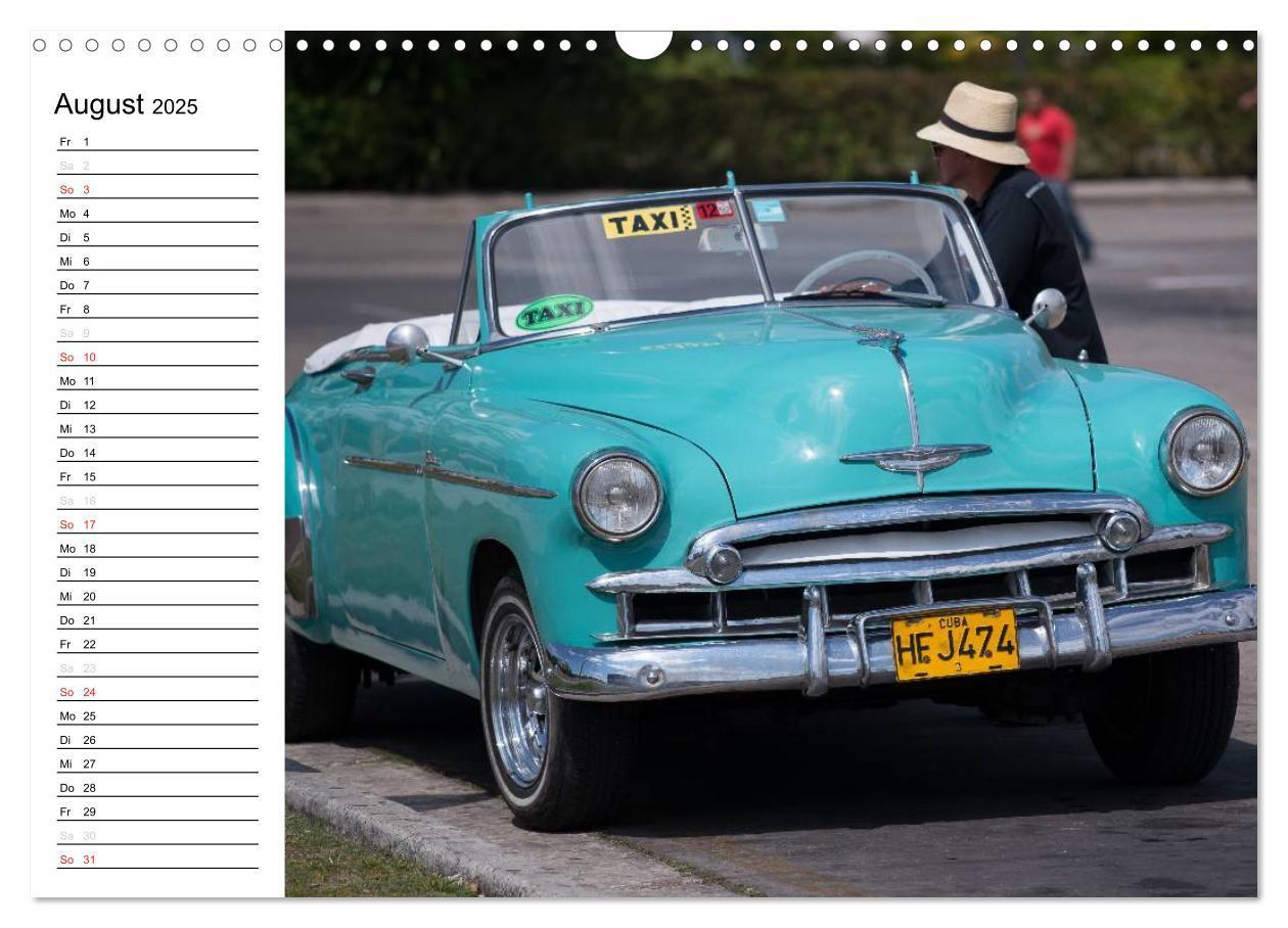 Bild: 9783435535538 | Cars on Cuba (Wandkalender 2025 DIN A3 quer), CALVENDO Monatskalender