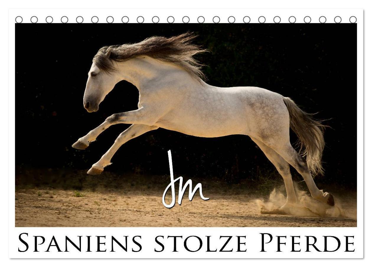 Cover: 9783435636907 | Spaniens stolze Pferde (Tischkalender 2025 DIN A5 quer), CALVENDO...