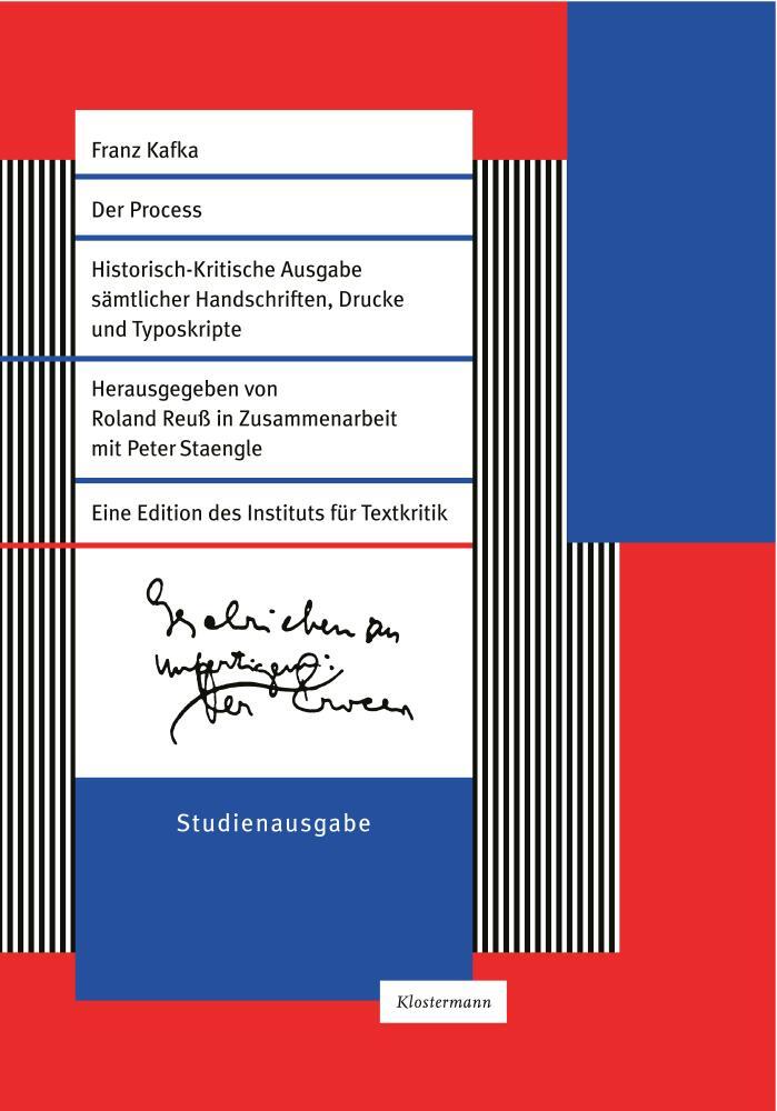 Cover: 9783465046639 | Der Process. Studienausgabe | Franz Kafka | Buch | Deutsch | 2024