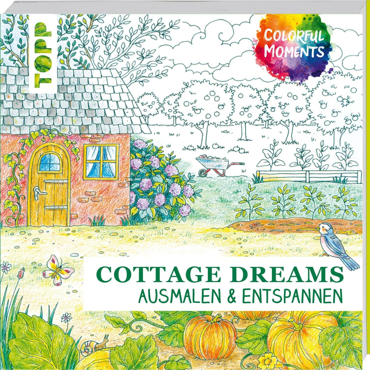 Cover: 9783772447488 | Colorful Moments - Cottage Dreams | Ausmalen &amp; entspannen | Buch