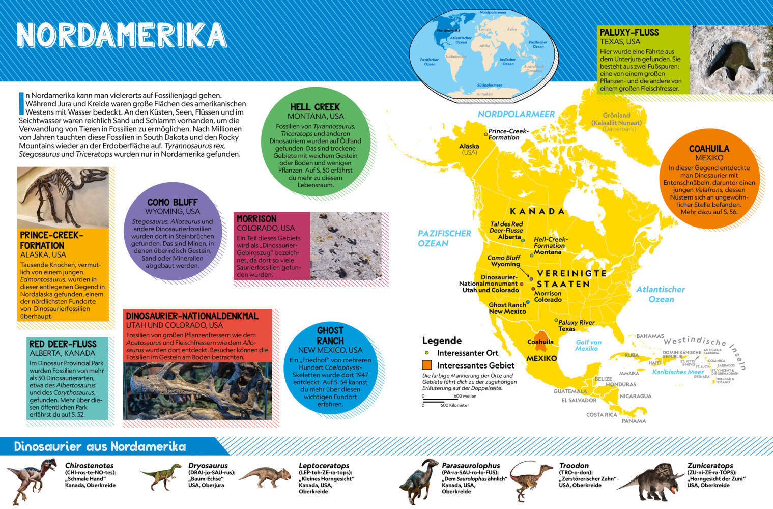 Bild: 9788863125450 | Dinosaurier-Atlas: Wo die Dinos lebten | National Geographic Kids