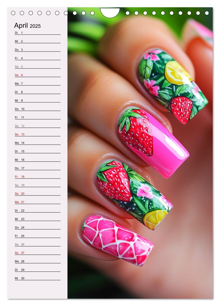 Bild: 9783457205686 | Nageldesign. Außergewöhnliche Fingernägel (Wandkalender 2025 DIN A4...