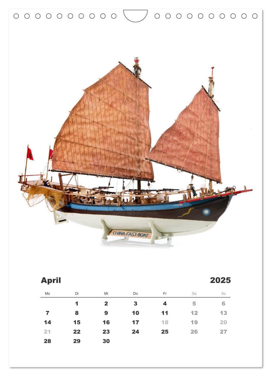 Bild: 9783435961979 | Historische Segelschiffe - Modellbau (Wandkalender 2025 DIN A4...