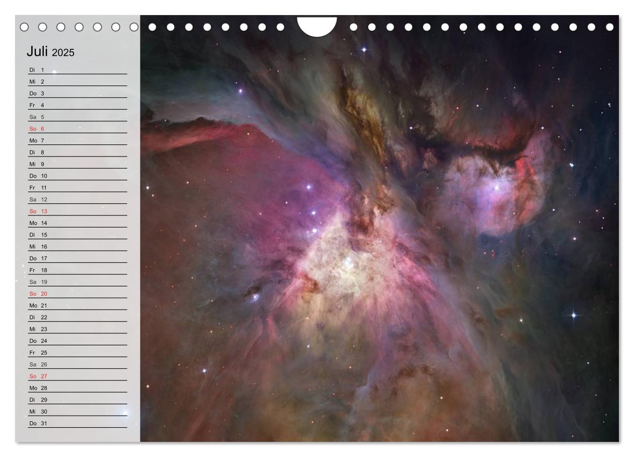 Bild: 9783435530519 | Universum. Farbenpracht der Gasnebel (Wandkalender 2025 DIN A4...