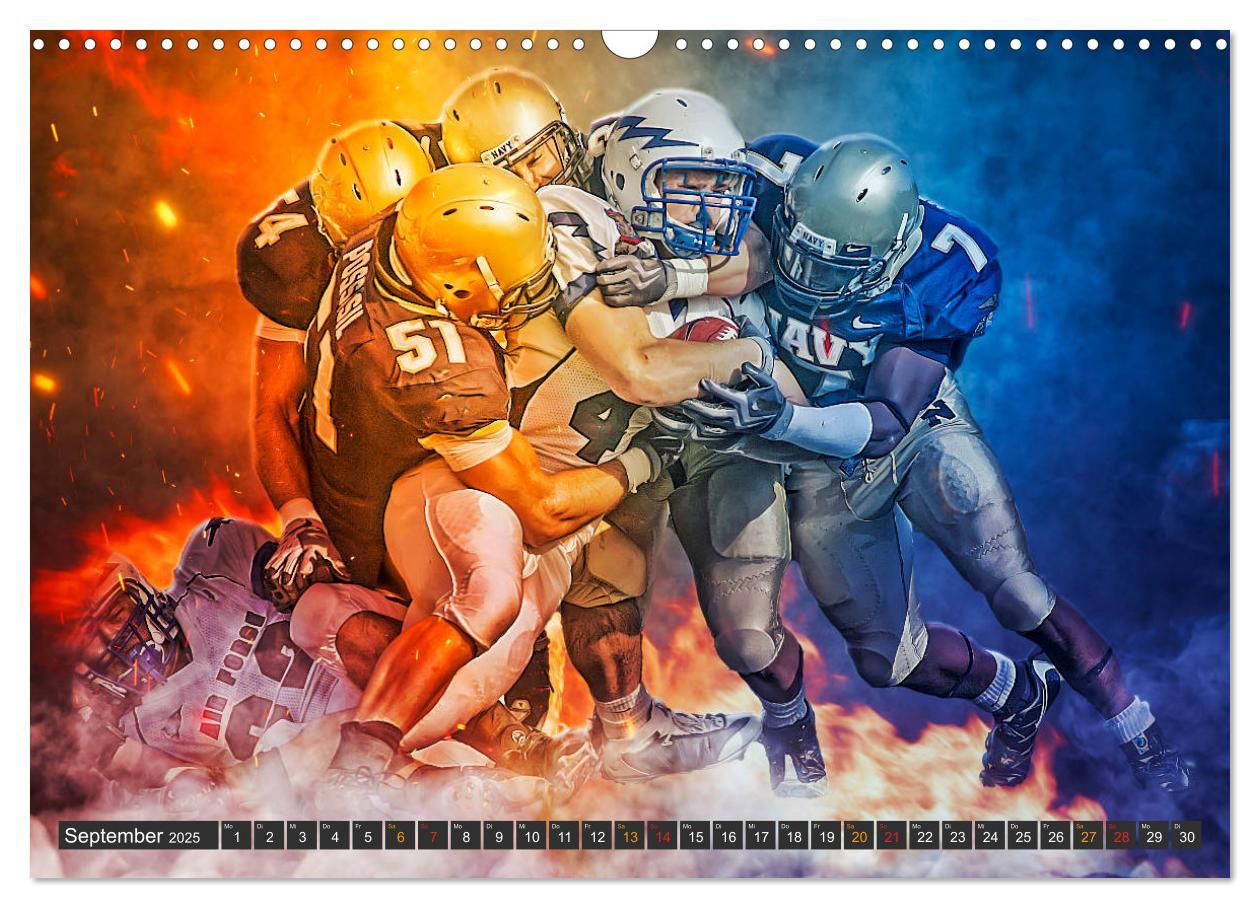 Bild: 9783435154913 | Faszination American Football (Wandkalender 2025 DIN A3 quer),...