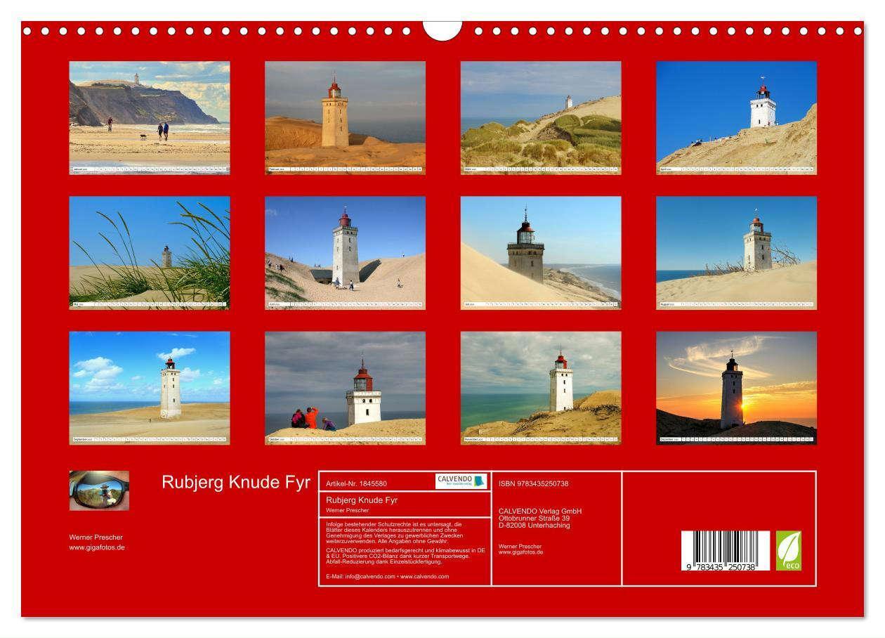 Bild: 9783435250738 | Rubjerg Knude Fyr (Wandkalender 2025 DIN A3 quer), CALVENDO...