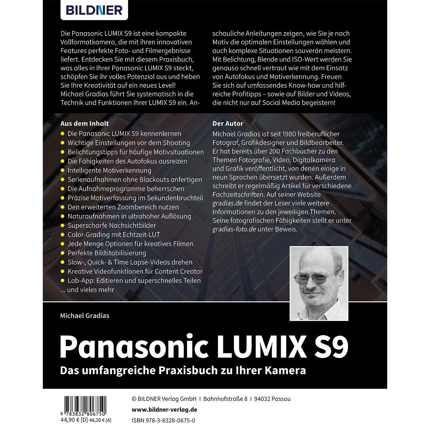 Rückseite: 9783832806750 | Panasonic LUMIX S9 | Das umfangreiche Praxisbuch zu Ihrer Kamera!