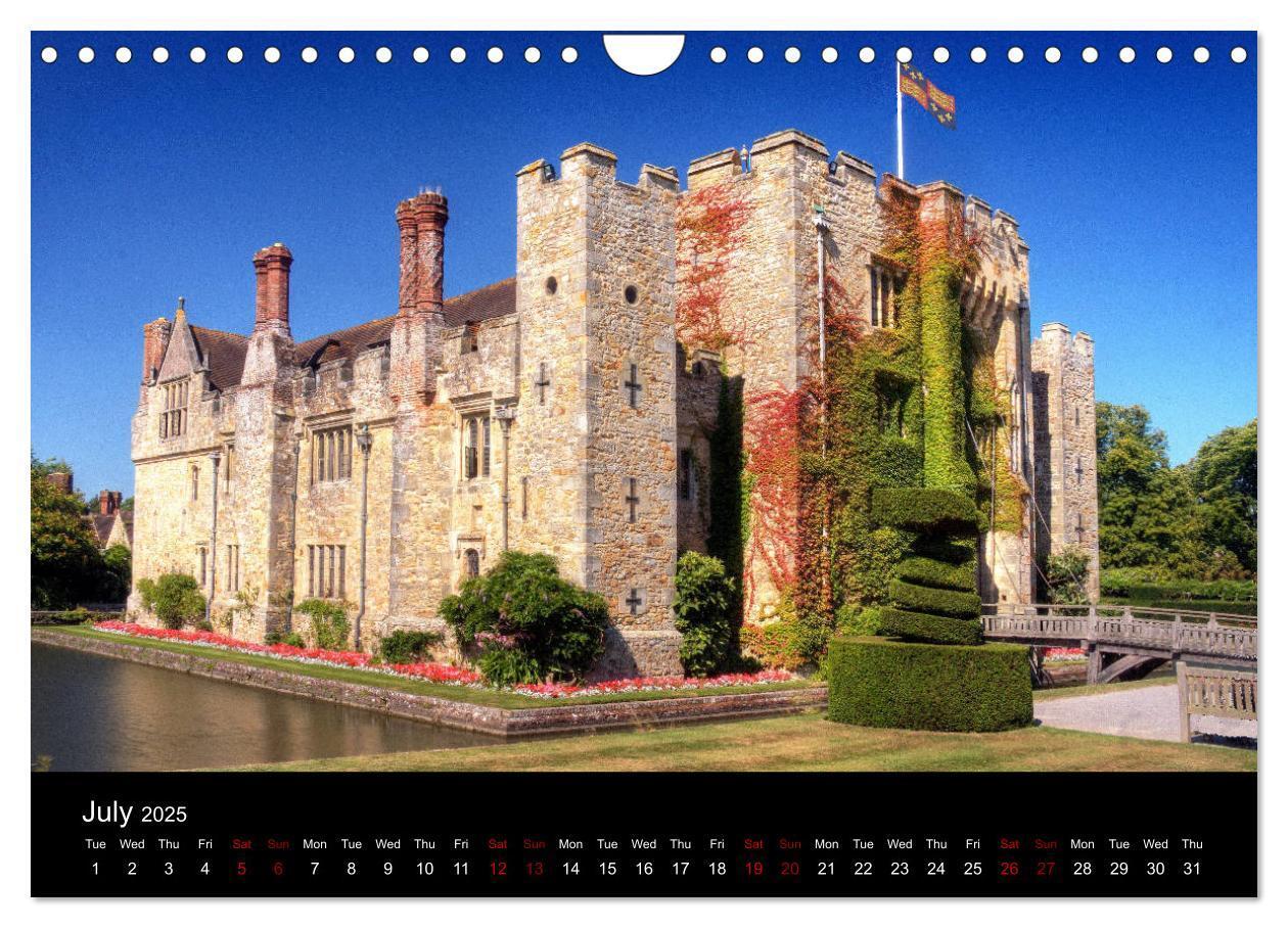 Bild: 9781325950133 | Castles of Kent and Sussex (Wall Calendar 2025 DIN A4 landscape),...