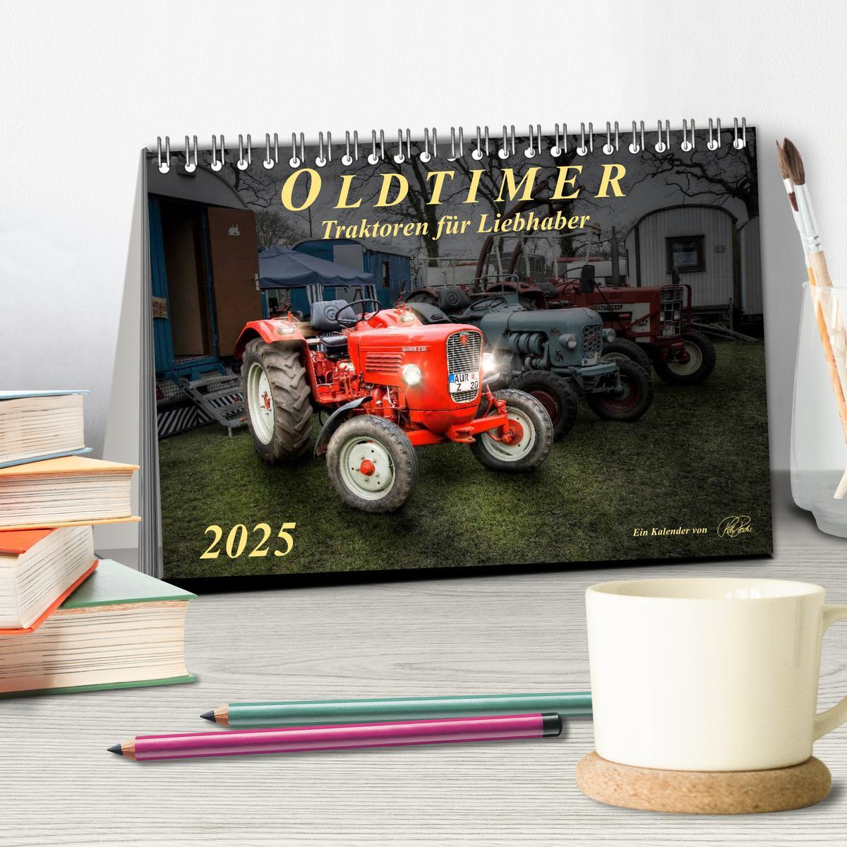 Bild: 9783435608713 | Oldtimer - Traktoren für Liebhaber (Tischkalender 2025 DIN A5...