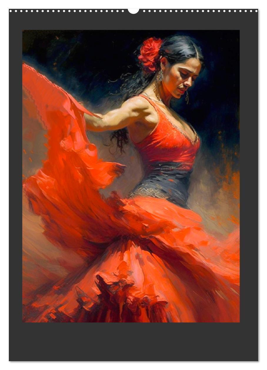 Bild: 9783435872923 | Flamenco. Anmutige Tänzerinnen. Illustrationen (Wandkalender 2025...