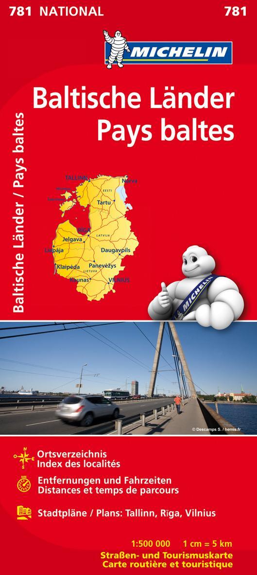 Cover: 9782067173798 | Michelin Baltische Länder (Estland, Lettland und Litauen) 1 : 500 000