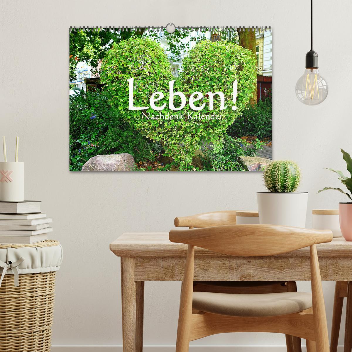 Bild: 9783435102846 | Leben! - Nachdenk-Kalender (Wandkalender 2025 DIN A3 quer),...