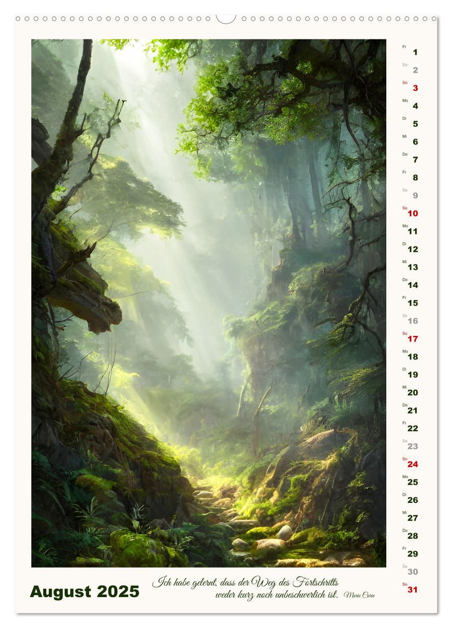 Bild: 9783435877331 | Wege der Fantasie (Wandkalender 2025 DIN A2 hoch), CALVENDO...