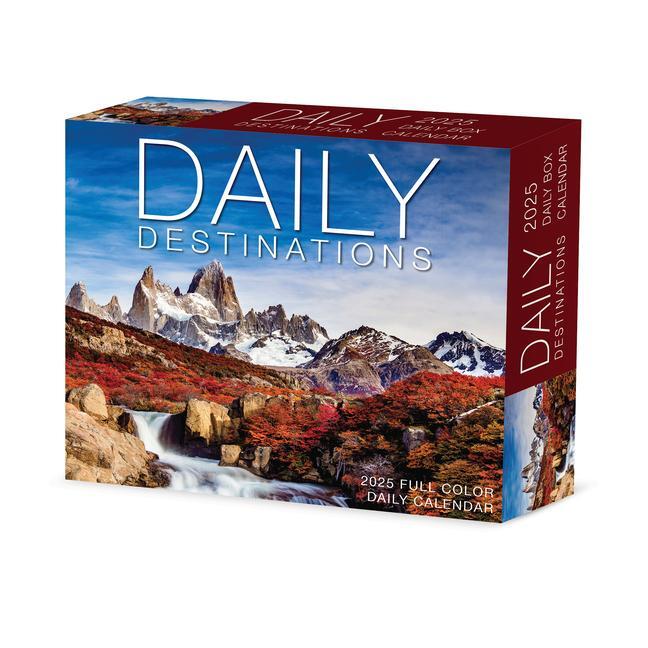 Cover: 9781549240782 | Daily Destinations 2025 6.2 X 5.4 Box Calendar | Willow Creek Press