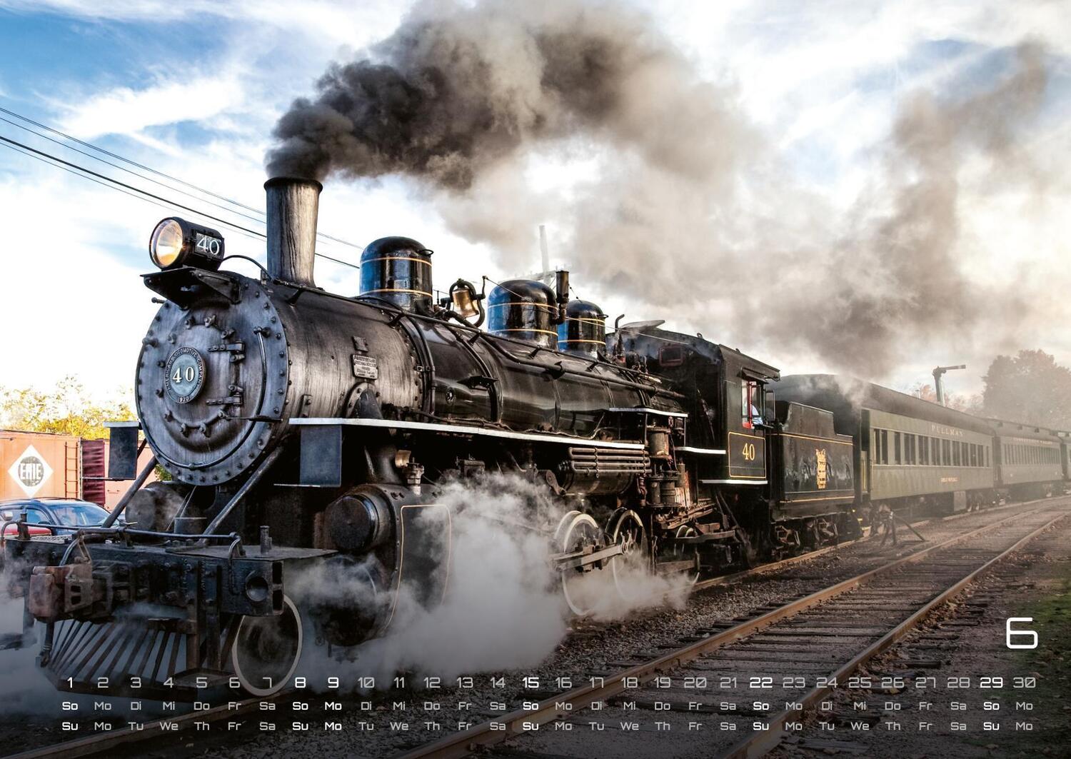 Bild: 9783986734497 | Eisenbahn - faszinierende Bahnwelt - 2025 - Kalender DIN A2 | de