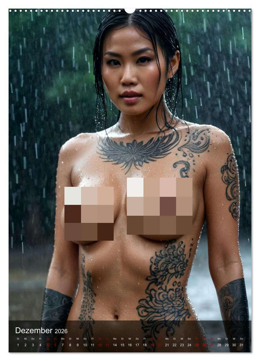 Bild: 9783457257418 | Tattoo Queens Asien (Wandkalender 2026 DIN A2 hoch), CALVENDO...