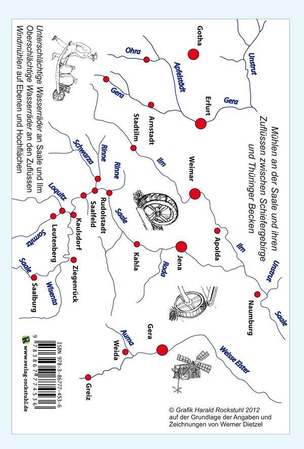 Rückseite: 9783867774536 | Mühlen zwischen oberer Saale und Thüringer Becken | Werner Dietzel