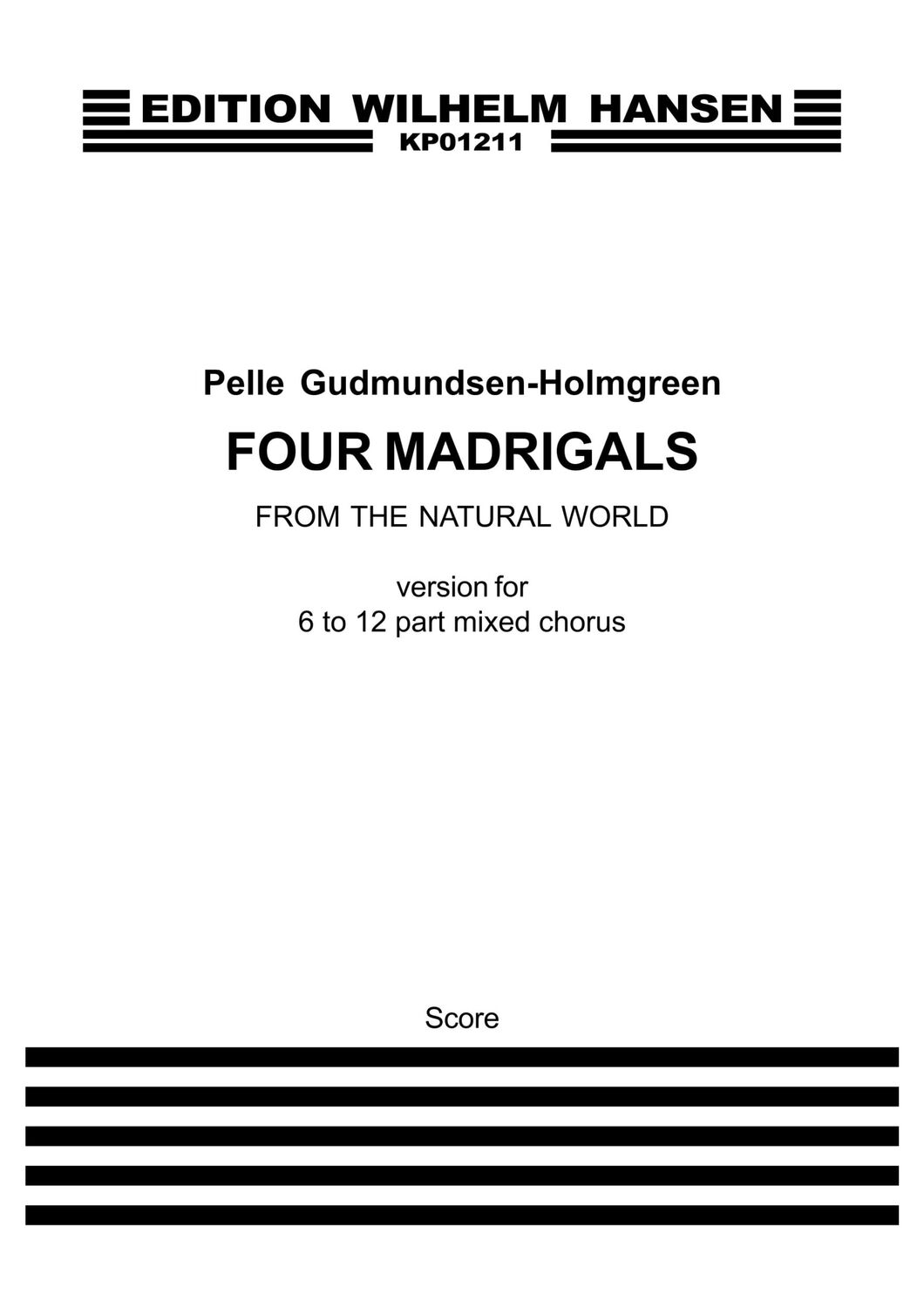 Cover: 9788759880678 | Four Madrigals From The Natural World | Pelle Gudmundsen-Holmgreen