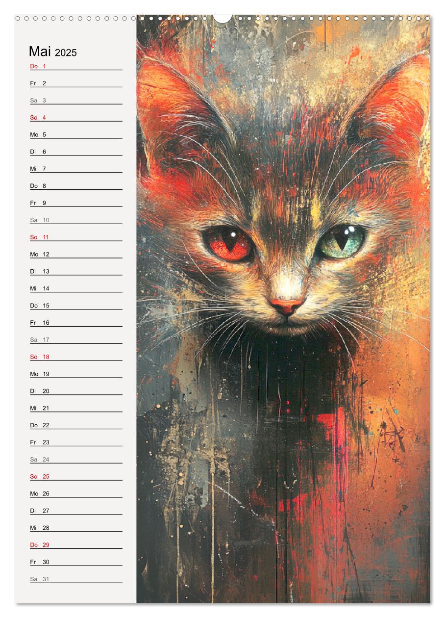 Bild: 9783457211977 | Katzenportraits. Moderne Samtpfoten-Kunst (Wandkalender 2025 DIN A2...