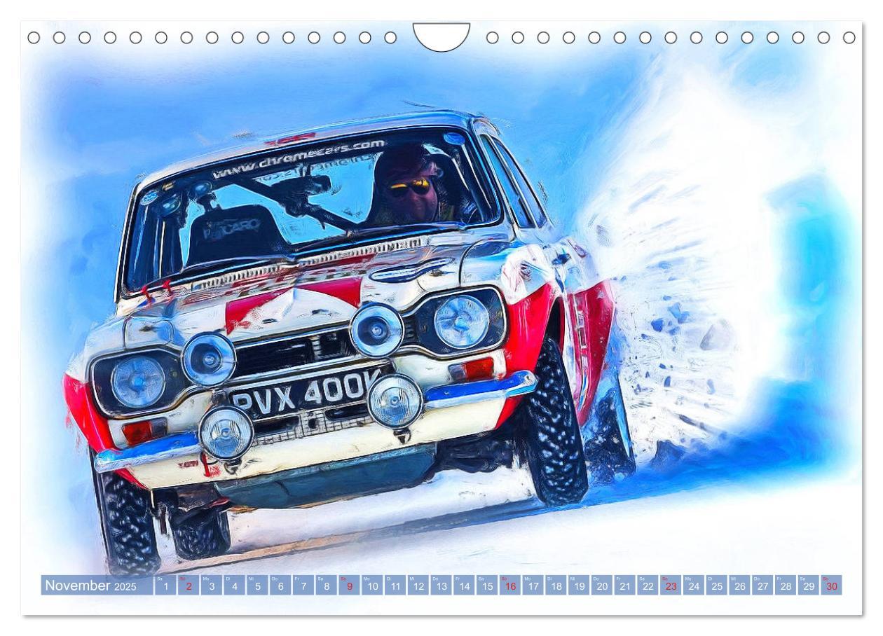 Bild: 9783435233762 | Rallye-Klassiker auf Eis (Wandkalender 2025 DIN A4 quer), CALVENDO...