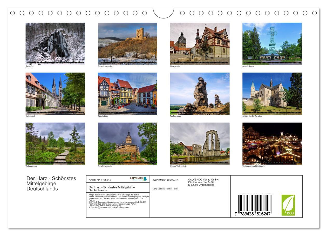 Bild: 9783435516247 | Der Harz - Schönstes Mittelgebirge Deutschlands (Wandkalender 2025...