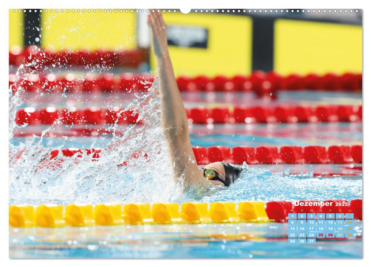 Bild: 9783383885495 | Schwimmen: Sport auf blauen Bahnen (Wandkalender 2025 DIN A2 quer),...